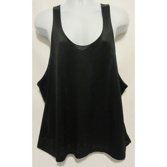 Vintage USA Olympic Vented Track and Field Muscle Tank Reversible Black Blue XL - Picture 9 of 12